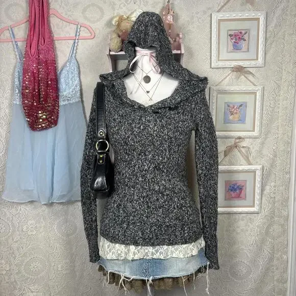 y2k rue 21 knit henley style sweater - Picture 1 of 6